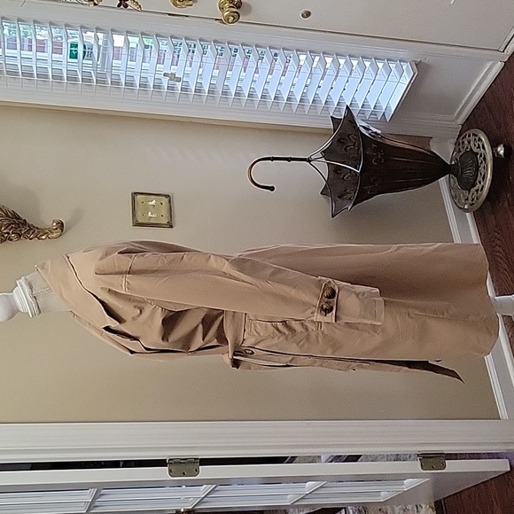Risissida double breasted trench coat water resistant loose oversize Medium New… - Picture 4 of 12